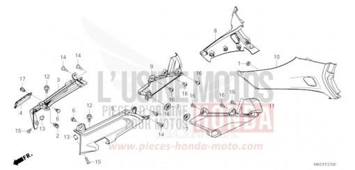 COUVERCLE LATERAL GL1800DAN de 2022